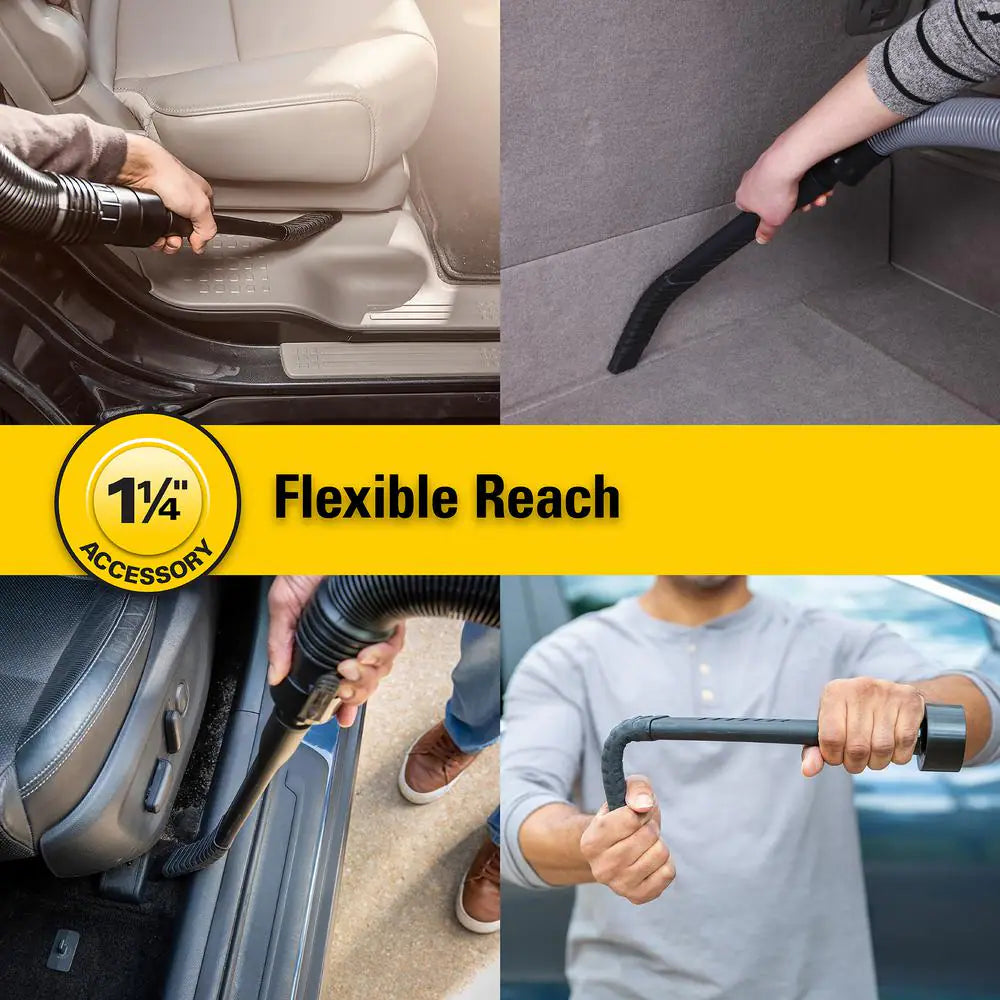 1-1/4 In. and 2-1/2 In. VT2532 Spiral Flexible Crevice Tool Accessory Shop Vacuum Attachment for Wet Dry Vacs