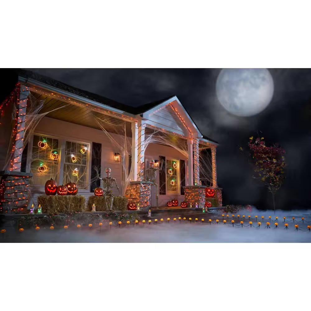 10 Pack LED Pumpkins Pathway Markers