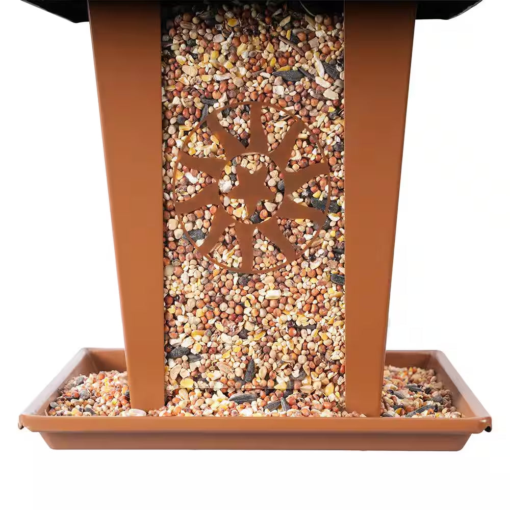Sun and Star Lantern Rust-Resistant Durable Easy-To-Fill Hanging Bird Feeder - 3.5 Lb. Capacity