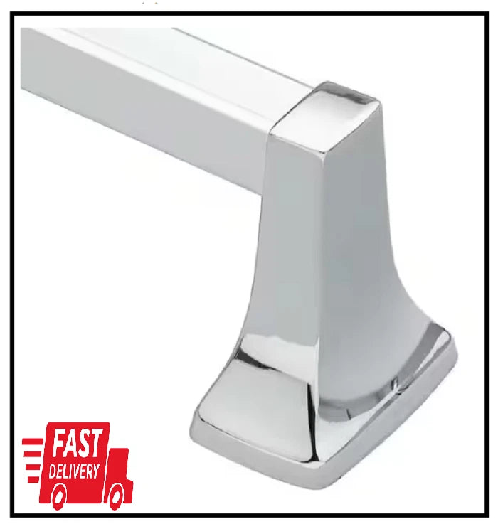 Contemporary 24 In. Towel Bar in Chrome