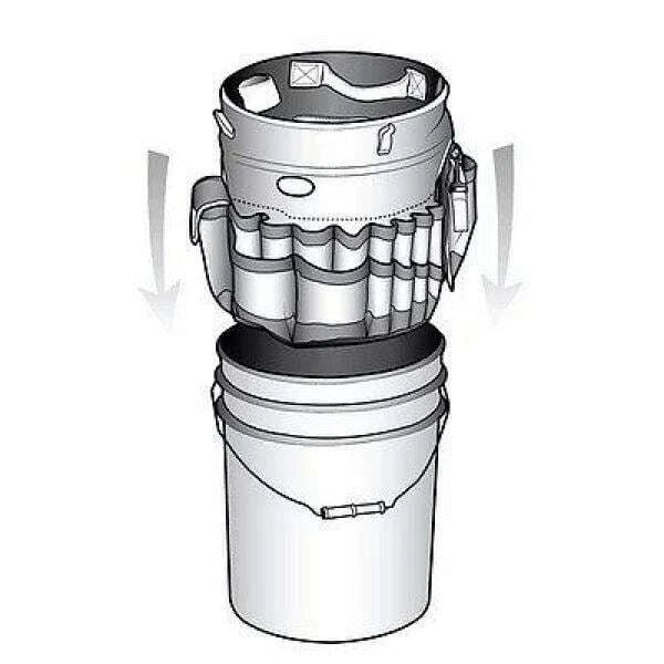 Bucketeer 5 Gal. Bucket Tool Organizer in Brown