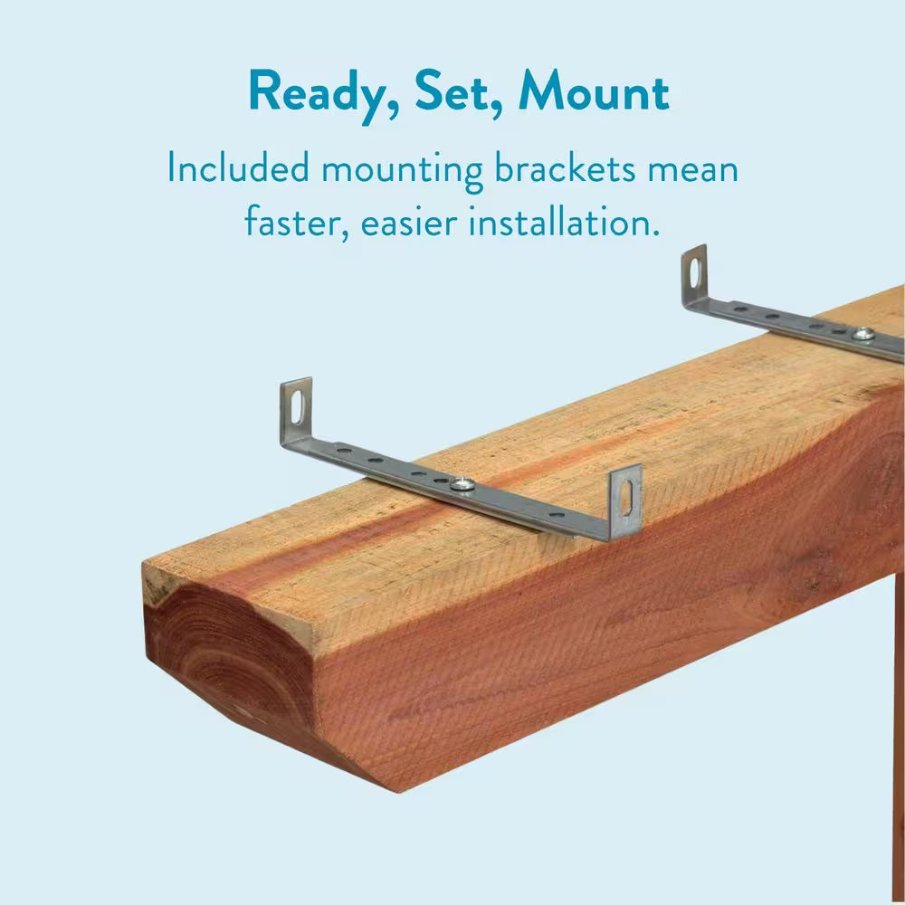 Cedar Deluxe, Drive-In, Crossarm, Mailbox Post Kit, Natural
