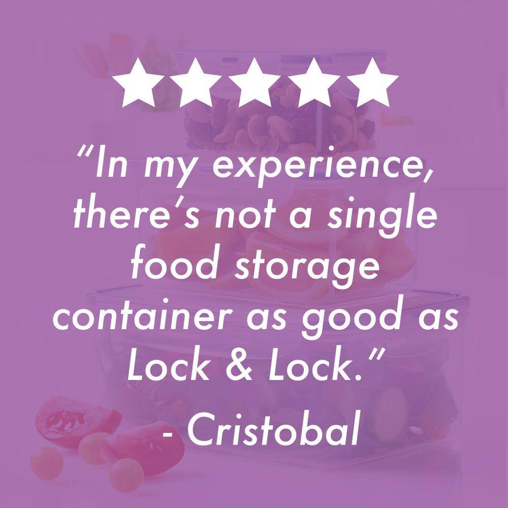 Easy Essentials 10-Piece Square Food Storage Container Set,