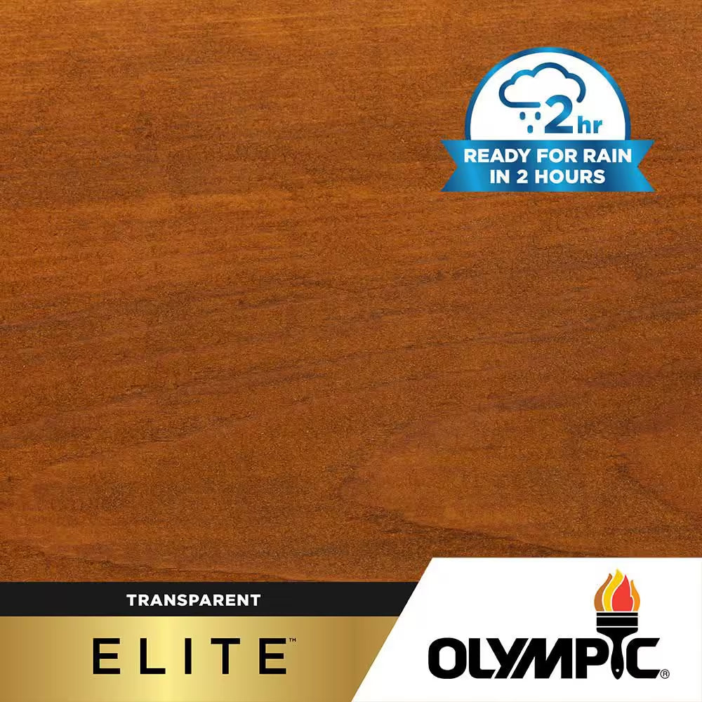 Elite 1 Gal. Mountain Cedar Woodland Oil Transparent Stain and Sealer in 1-Low VOC