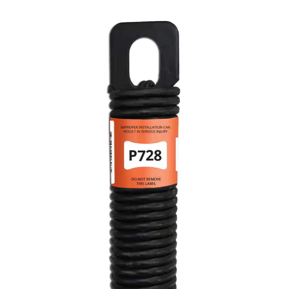 P728 28 In. Plug-End Extension Spring (0.177 In. No. 7 Wire)
