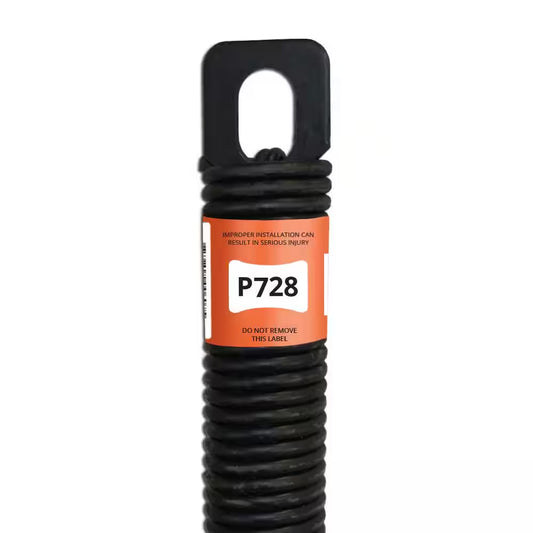 P728 28 In. Plug-End Extension Spring (0.177 In. No. 7 Wire)