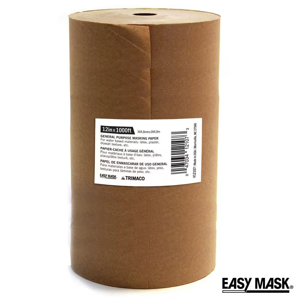 Easy Mask 12 IN. X 1000 FT. Brown General Purpose Masking Paper
