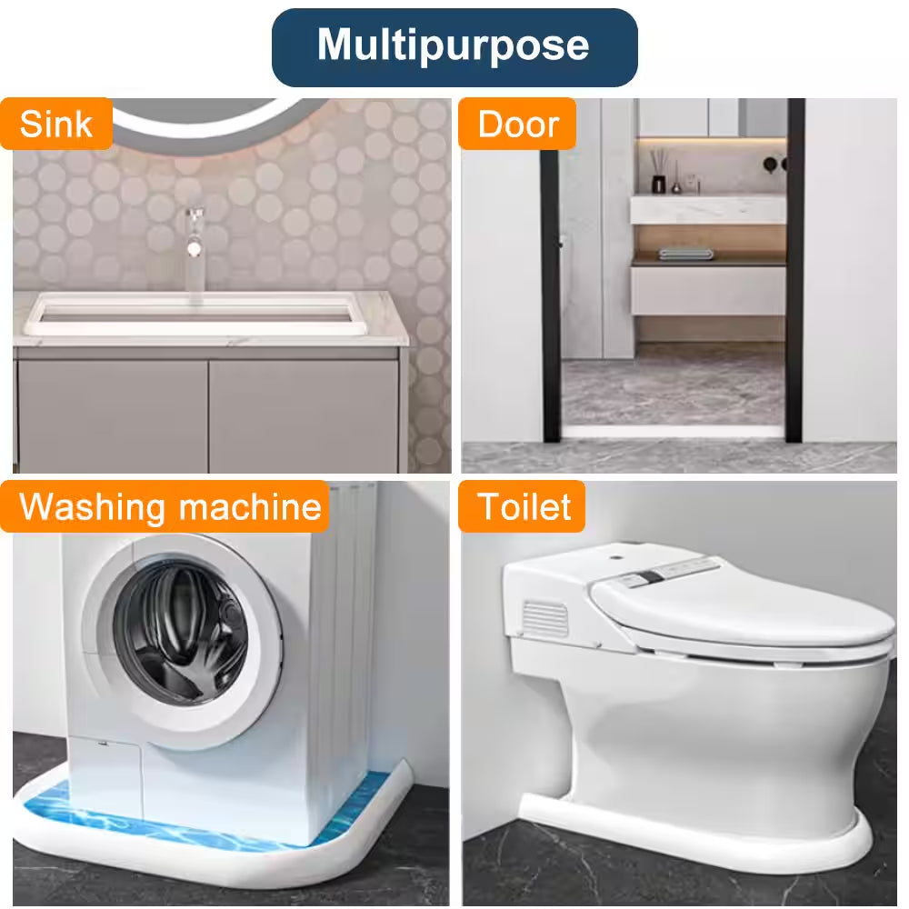 1.2 In. X 122 In. Shower Threshold Water Dam Bath Shower Barrier Retention System Dry and Wet Separation Tape