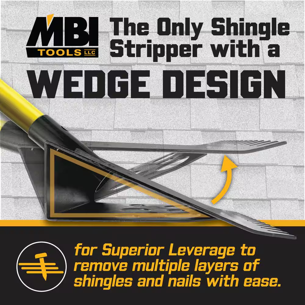 46 In. Fiberglass Shingle Stripper Roof Shovel (2-Pack)