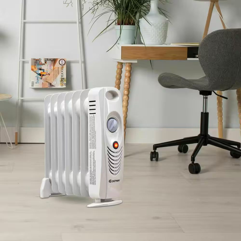 700-Watt Electric Oil-Filled Radiant Space Heater