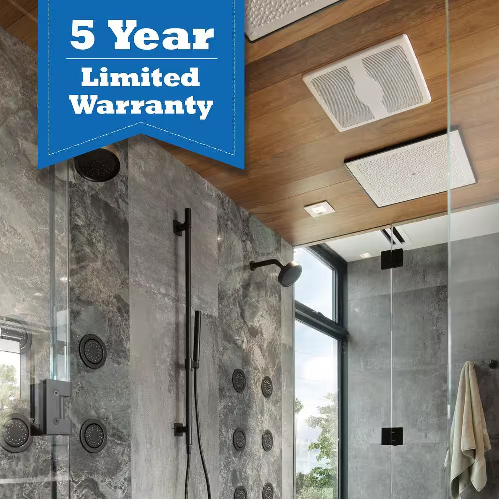 ENERGY STAR Certified Quiet 280 CFM Ceiling Bathroom Exhaust Fan