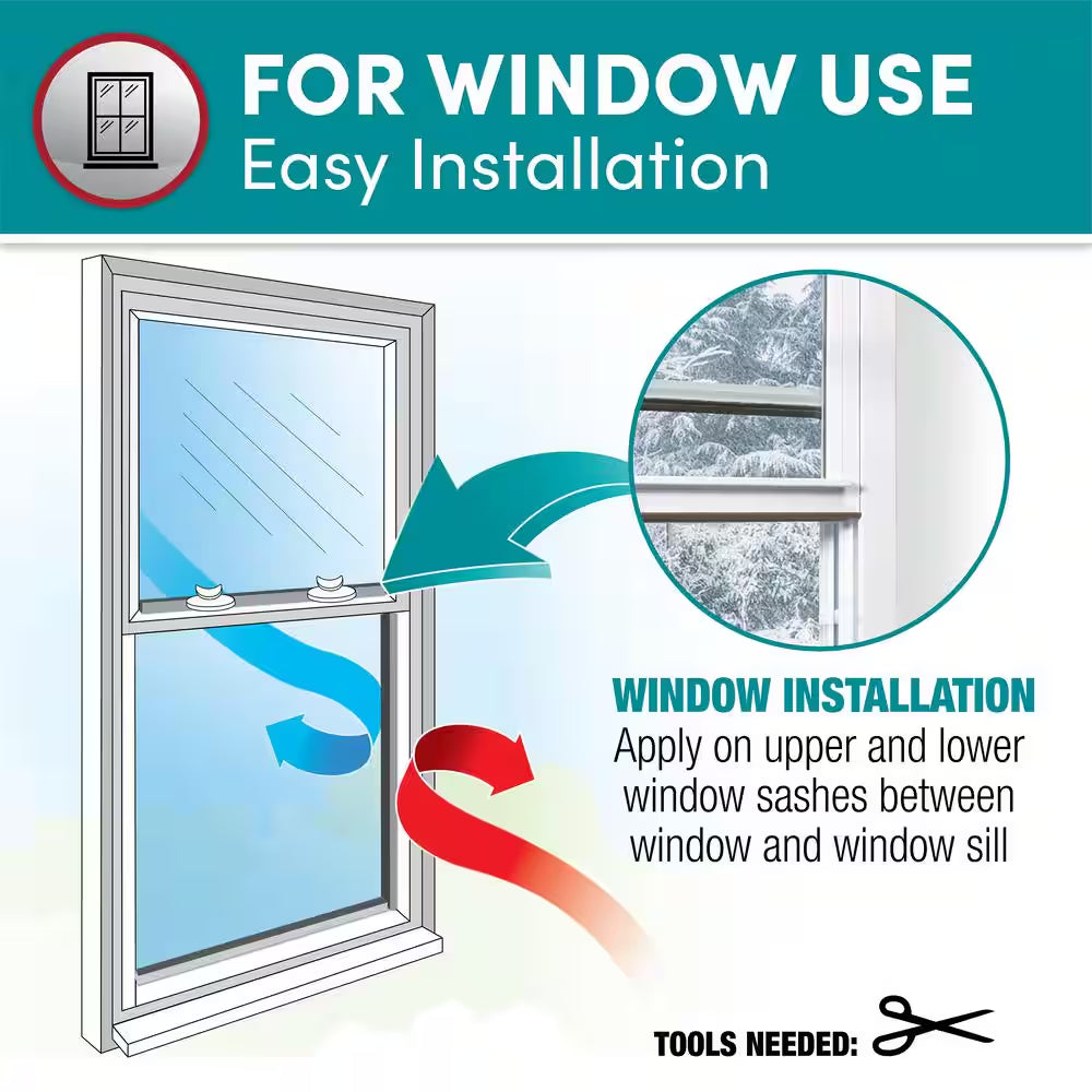 5/16 In. X 1/4 In. X 17 Ft. White D-Center EPDM Medium Gap Weatherseal Tape