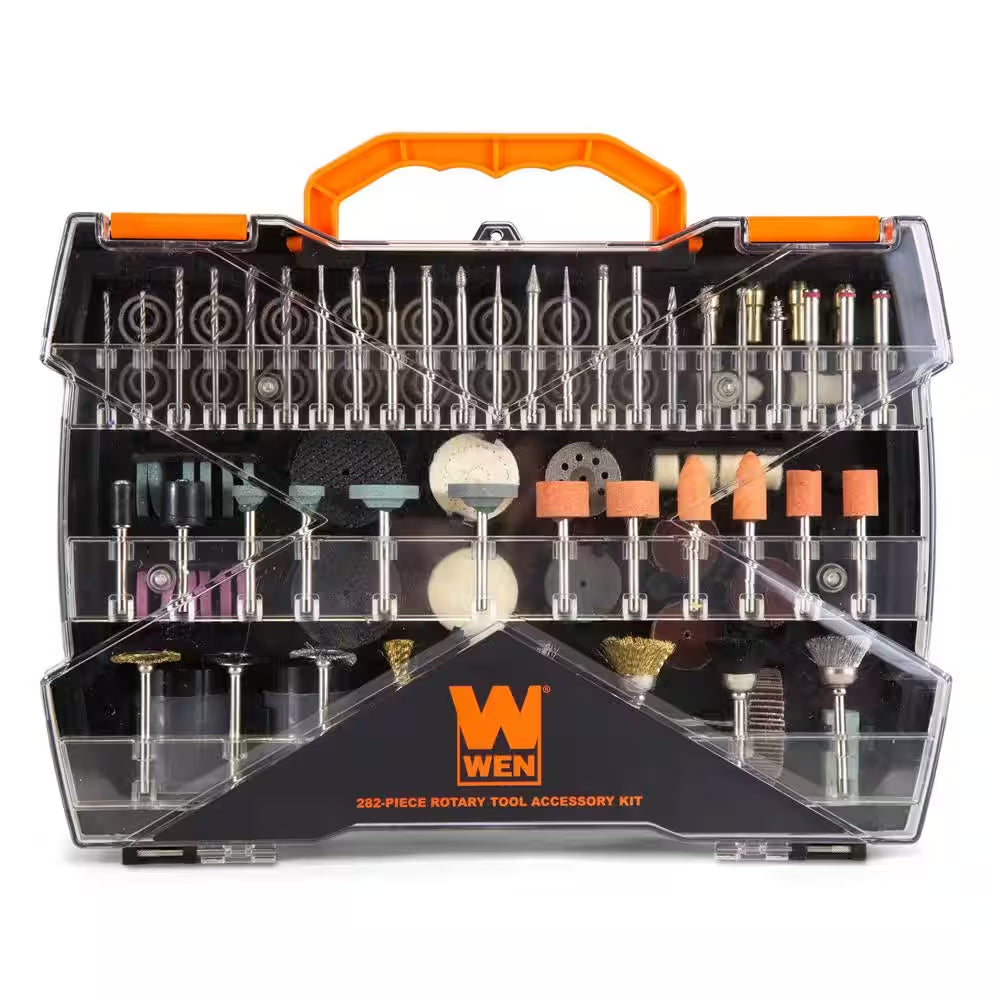 Assorted Rotary Tool Accessory Kit with Carrying Case (282-Piece)