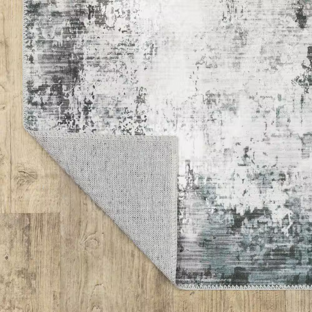 Harmony Gray 2 Ft. X 7 Ft. Indoor Machine Washable Runner Rug