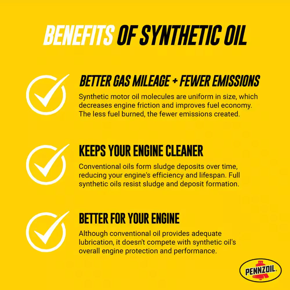 High Mileage SAE 10W-30 Synthetic Blend Motor Oil 5 Qt.