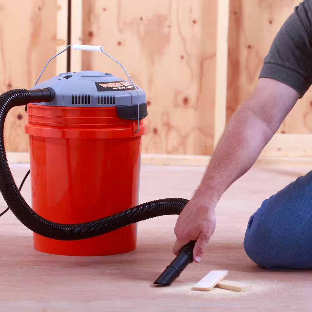 5 Gal. 1.75 Peak HP Wet Dry Vac Powerhead Shop Vacuum with Filter, Hose (Compatible with 5 Gal. Homer Bucket) BH0100