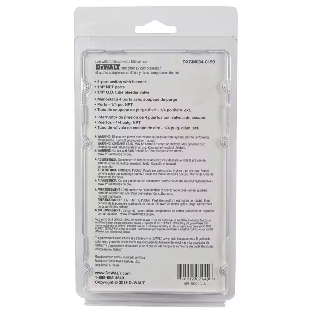 145-175 PSI Replacement Pressure Switch for Air Compressors