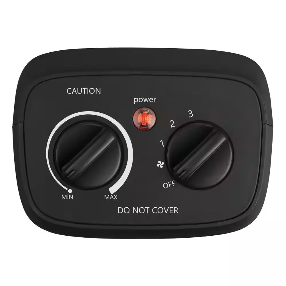 1500-Watt 9 In. Electric Personal Ceramic Space Heater with Thermostat