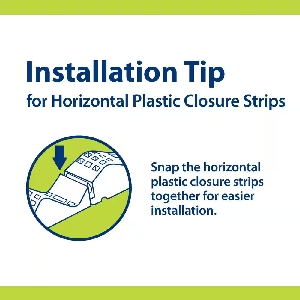 24 In. Horizontal Plastic Roof Closure Strips (6-Pack)