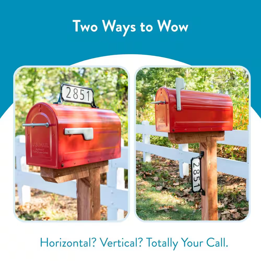 Manhattan Address Plaque Black