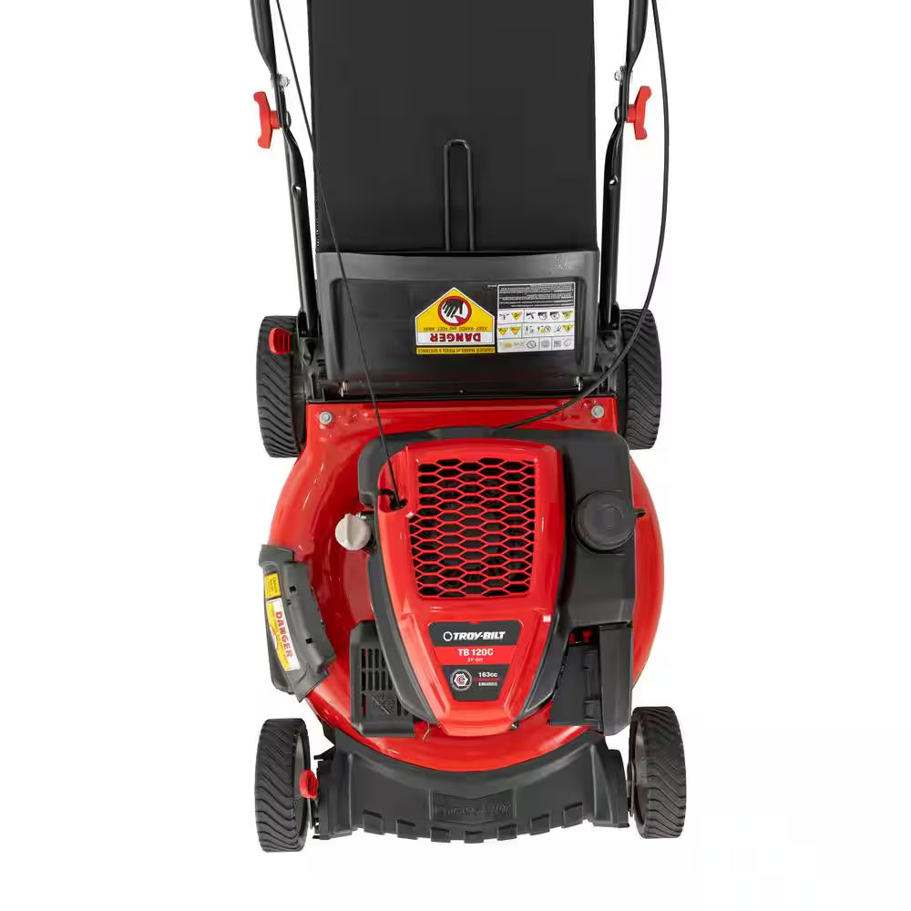 21 In. 163Cc OHV Engine Push 3-In-1 Gas Walk behind Lawn Mower with Tri-Action Cutting System