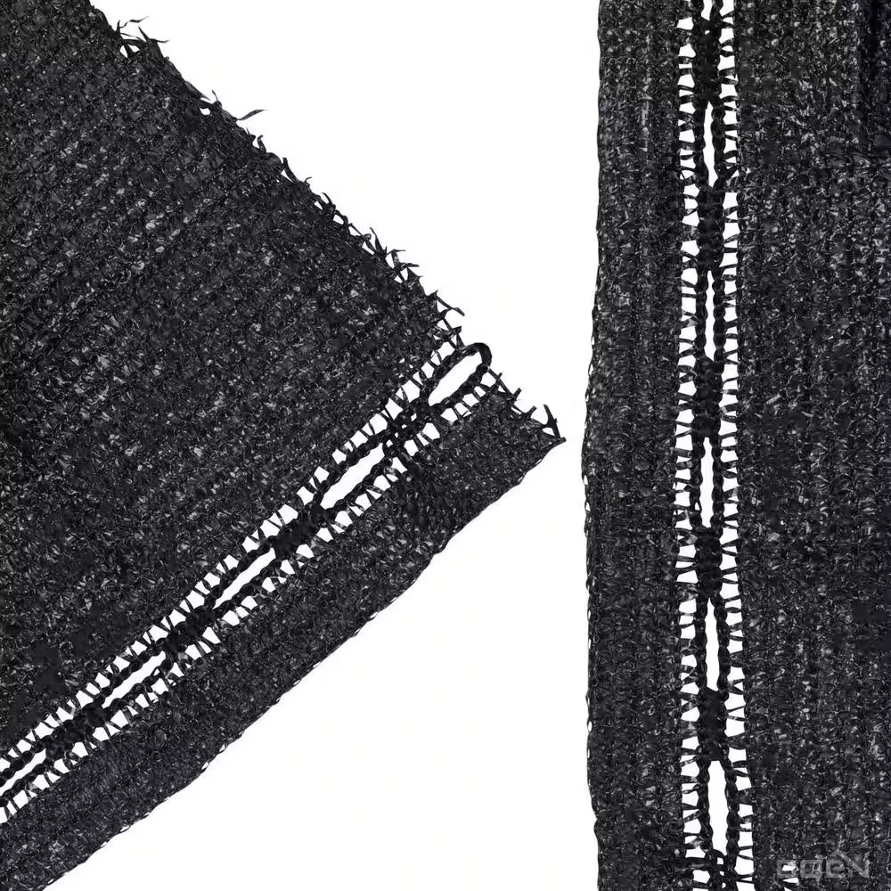 4 Ft. X 50 Ft. Black Privacy Fence Screen Netting Mesh with Reinforced Eyelets for Chain Link Garden Fence