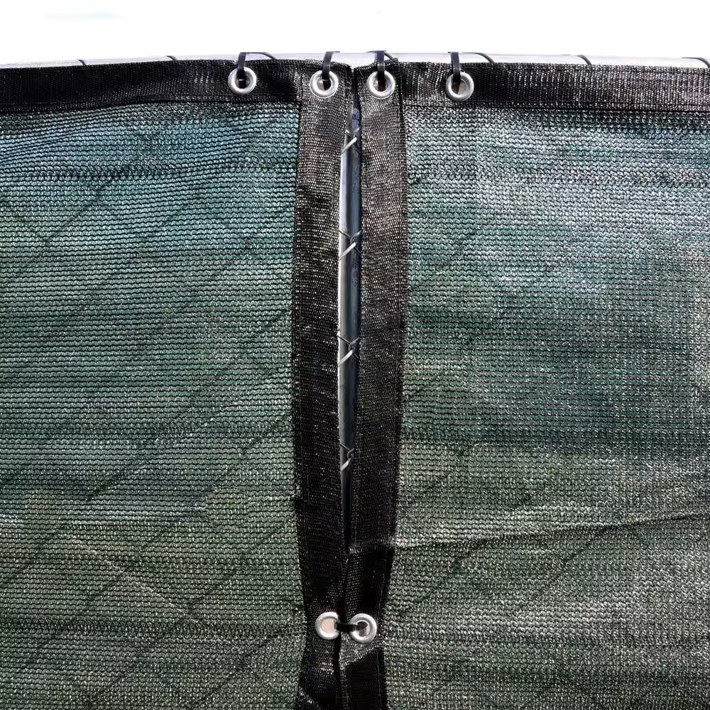 68 In. X 50 Ft. Green Privacy Fence Screen Plastic Netting Mesh Fabric Cover with Reinforced Grommets for Garden Fence