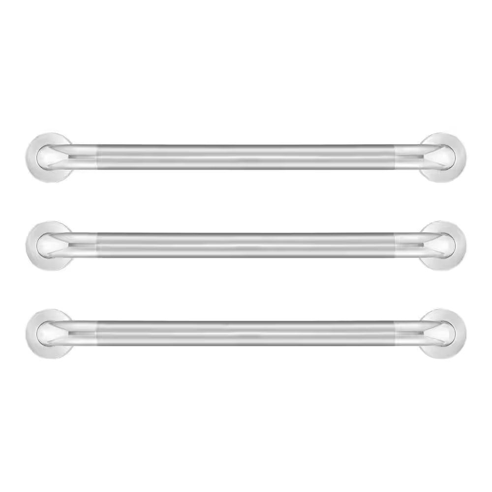 24 In. Grab Bar Combo in Polished Stainless Steel (3-Pack)