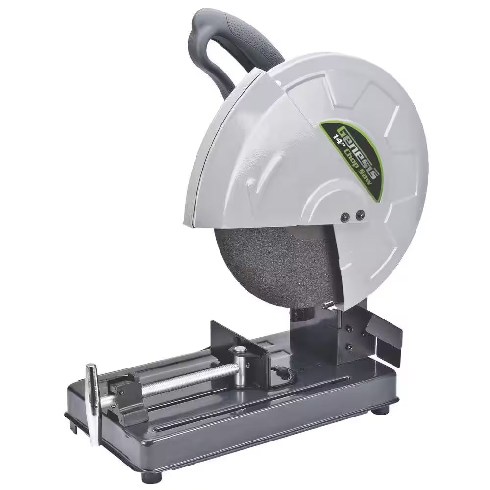 14 In. 15 Amp High Torque Abrasive Chop Saw with Wheel, Adjustable Fence, Spindle Lock and Quick Release Vise