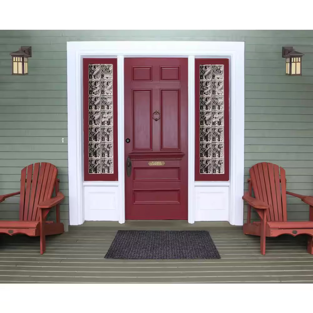 Nubio 4 In. Thick Series 6 In. X 8 In. X 4 In. (8-Pack) Wave Pattern Glass Block (Actual 5.75 X 7.75 X 3.88 In.)