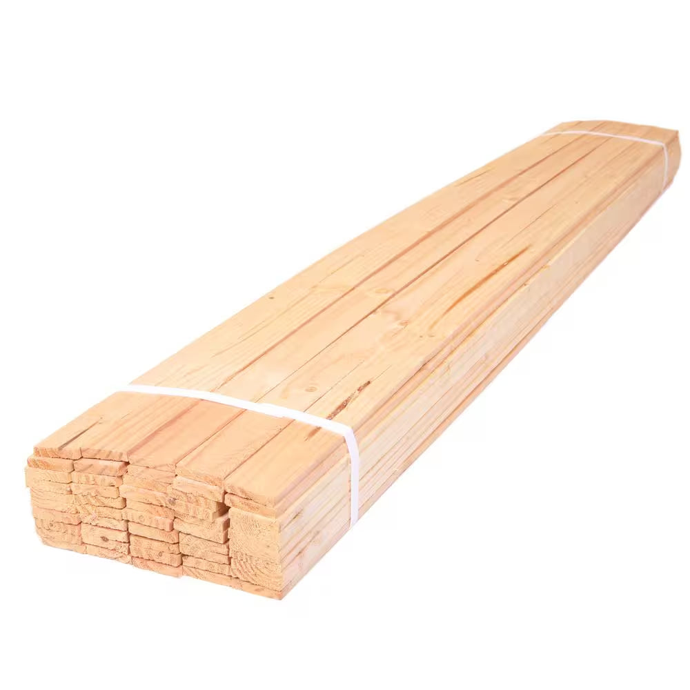 5/16 In. X 1-1/2 In. X 4 Ft. Wood Lath (50-Pack)