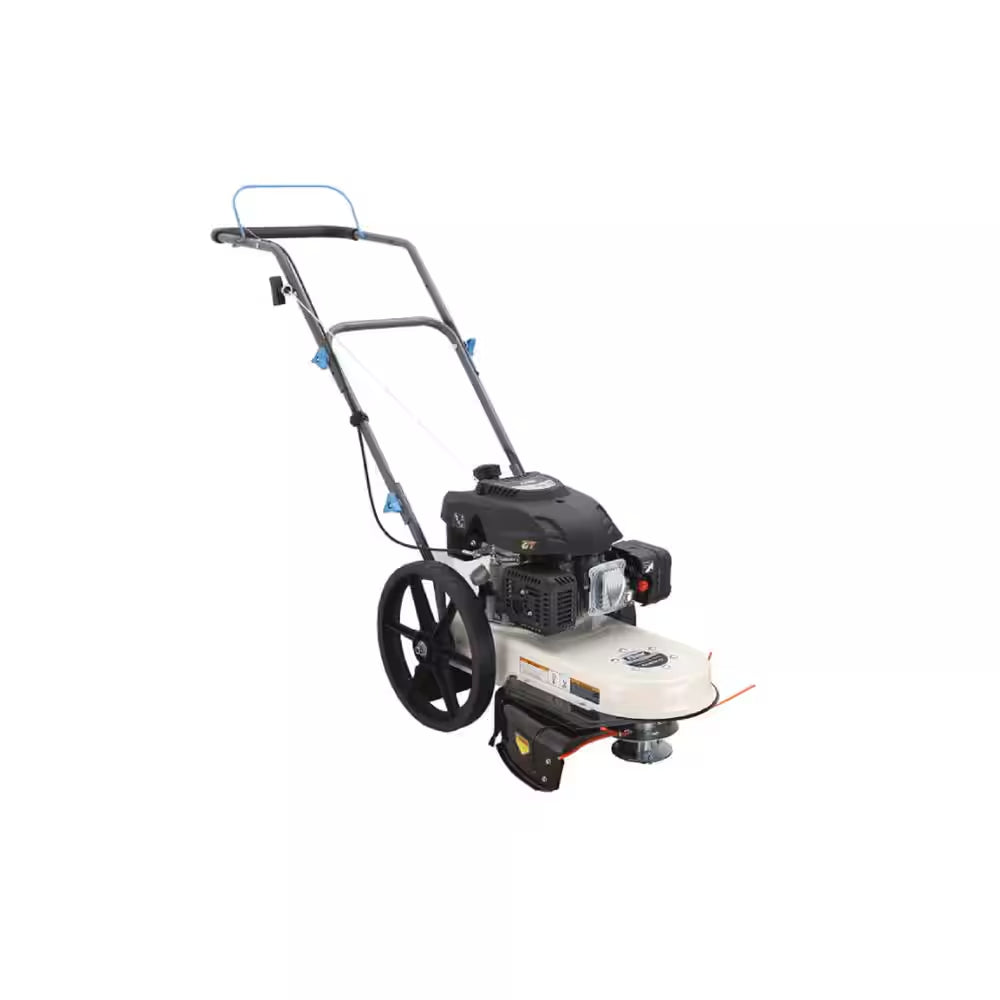 22 In. 173Cc Gas Recoil Start Walk-Behind Push Field String Trimmer Mower with Adjustable Trimmer Head