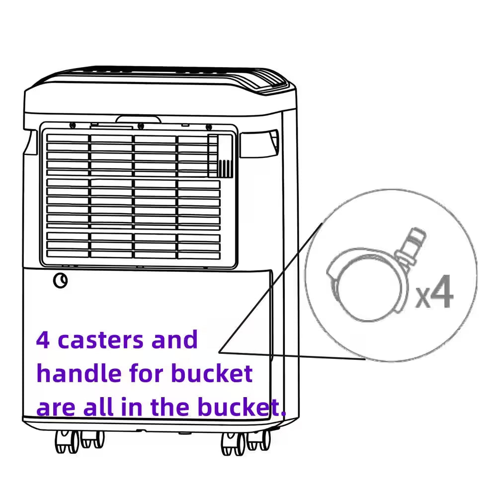 50 Pt. 4,500 Sq.Ft. Dehumidifier for Basement, Bathroom in White with Automatic Defrost and 3-Speed, Cloth Dry Mode