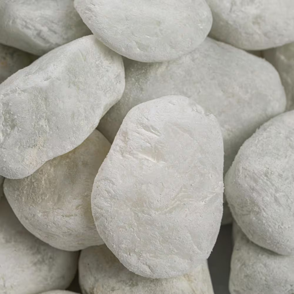 Himalaya White 0.5 Cu. Ft. Bagged Landscape Rock (1 In. to 2 In., Decorative Garden Rocks, 1 Bag/0.5 Cu. Ft.)