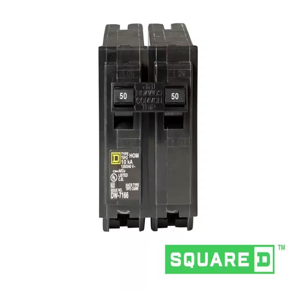 Homeline 50 Amp 2-Pole Circuit Breaker(Hom250Cp)