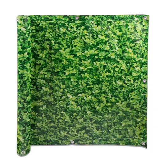 2.8 Ft PRIVACY BALCONY 34" X 180" SCREEN FOLIAGE PRINT