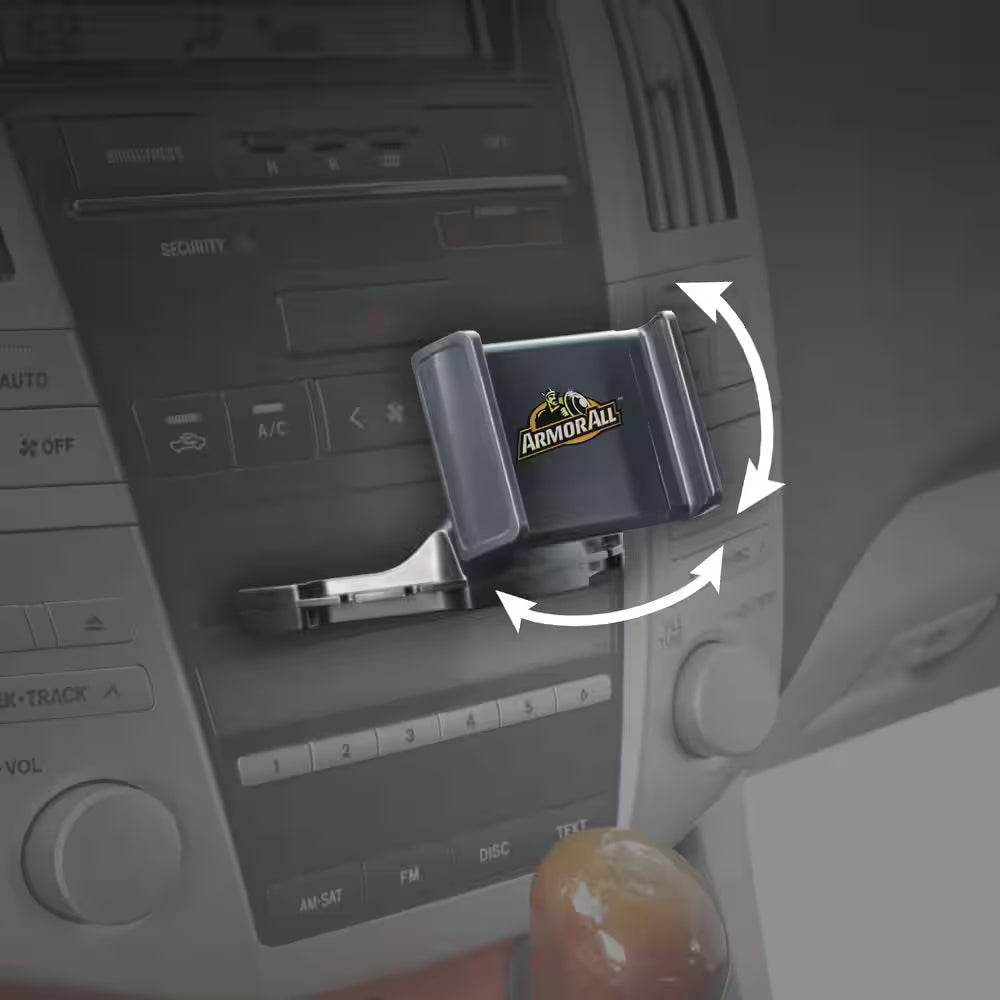 Universal CD Slot Phone Mount, Adjusts 360-Degrees