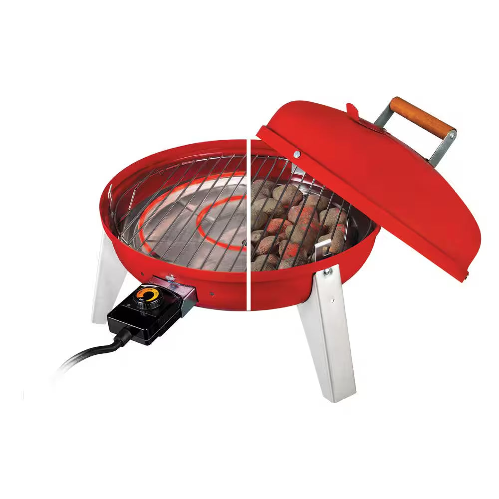 4-In-1 Electric or Charcoal Smoker and Grill