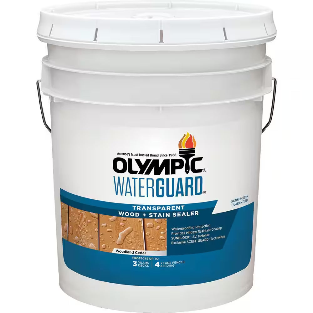 Waterguard 5 Gal. Woodland Cedar Transparent Wood Stain and Sealer