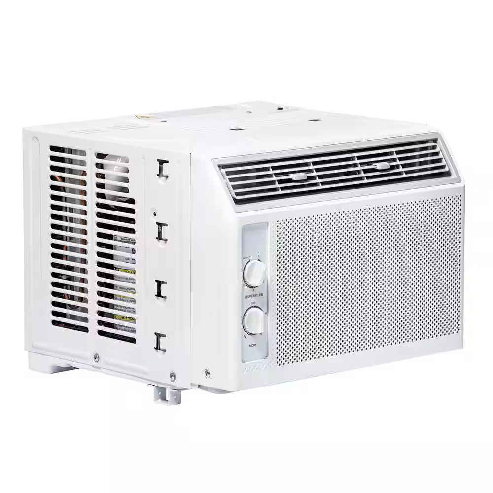 5,000 BTU (DOE) Mechanical Window Air Conditioner Cools 150 Sq. Ft. in White