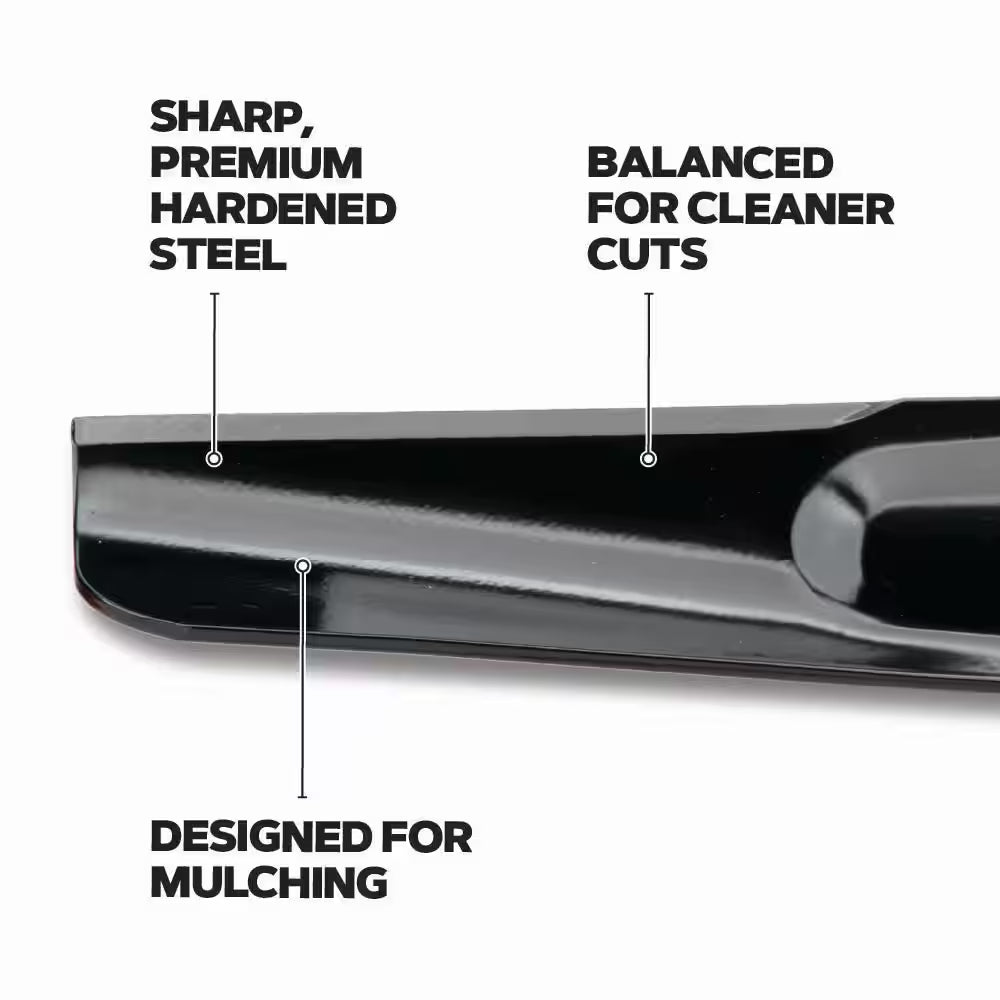 Riding Lawnmower Blades for 46 In. Deck, Fits Cub Cadet Riding Mowers, Set of 2 (46MGS1ML2)