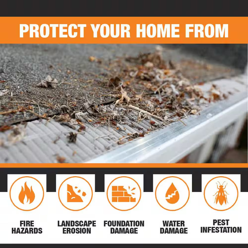 4 Ft. L X 5 In. W Stainless Steel Micro-Mesh Gutter Guard (80 Ft. Kit)