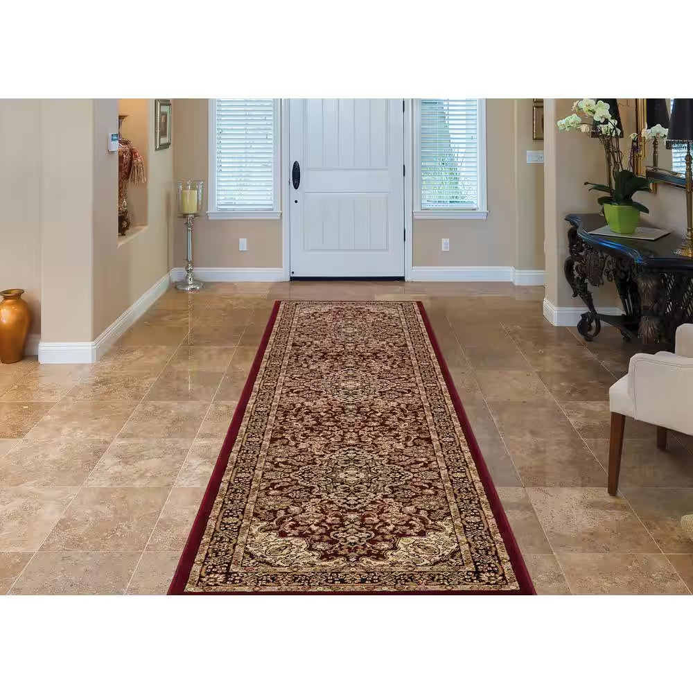 Silk Road Red 2 Ft. X 7 Ft. Medallion Runner Rug