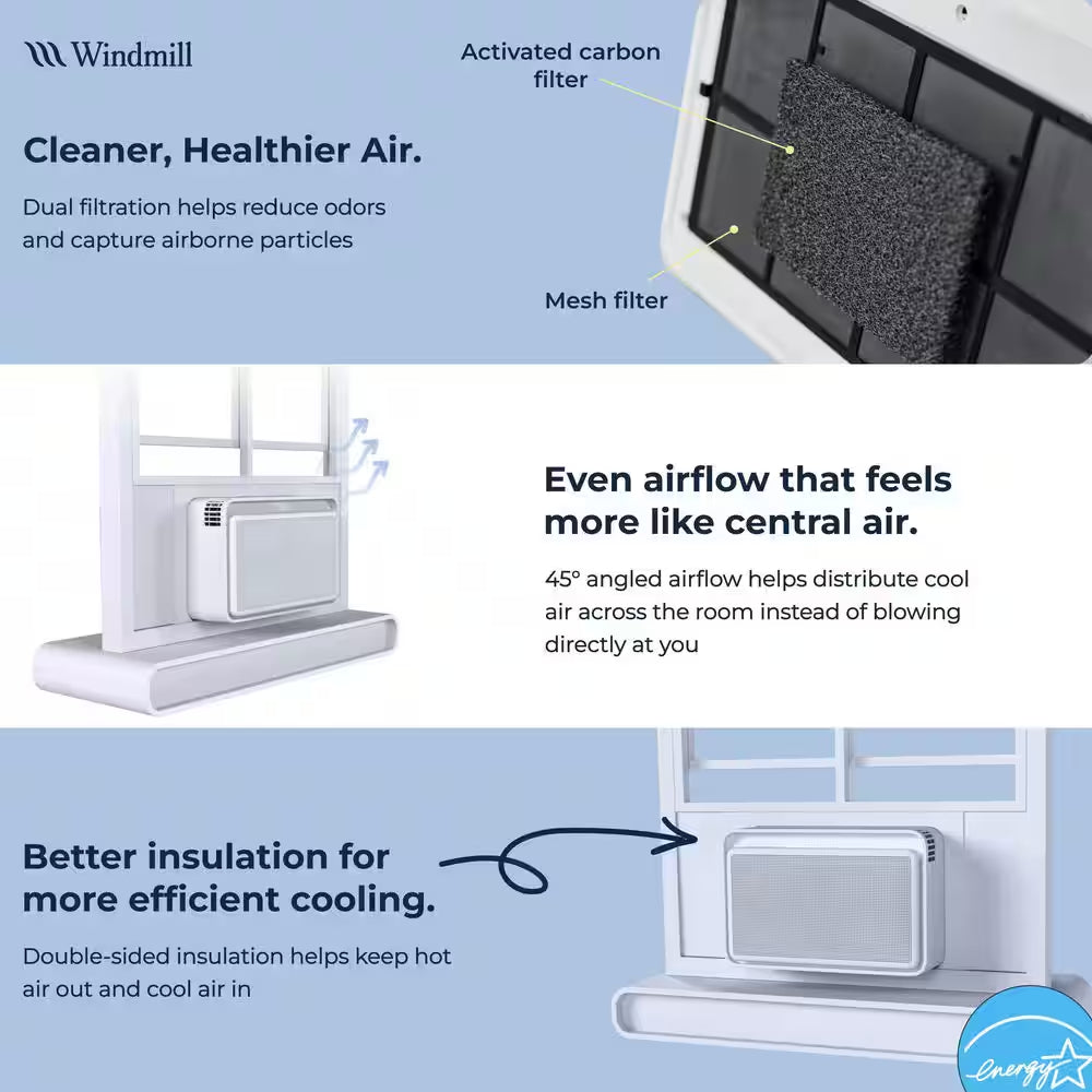 6,000 BTU 115-Volts Quiet Smart Window Air Conditioner, Wi-Fi/Remote, #1 Easiest-To-Install, up to 250 Sq Ft.