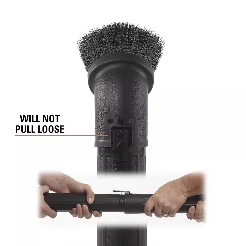 2-1/2 In. LA2501 Locking Dusting Brush Accessory Shop Vacuum Attachment for  Wet Dry Vacs Hoses and Wands