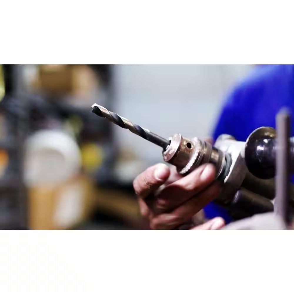 7/16 In. High Speed Steel Black and Gold Reduced Shank Twist Drill Bit with 3/8 In. Shank