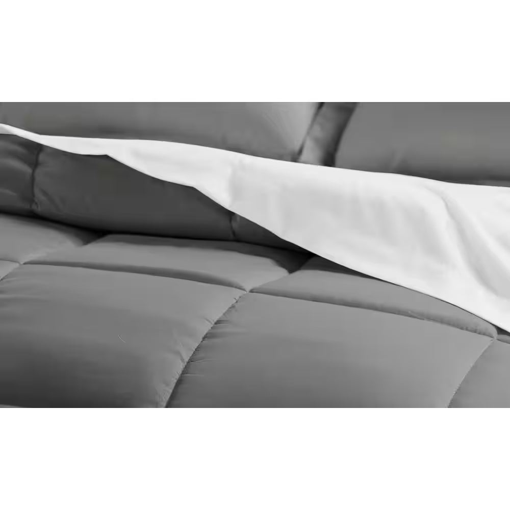 Performance 8-Piece Gray Queen Comforter Set