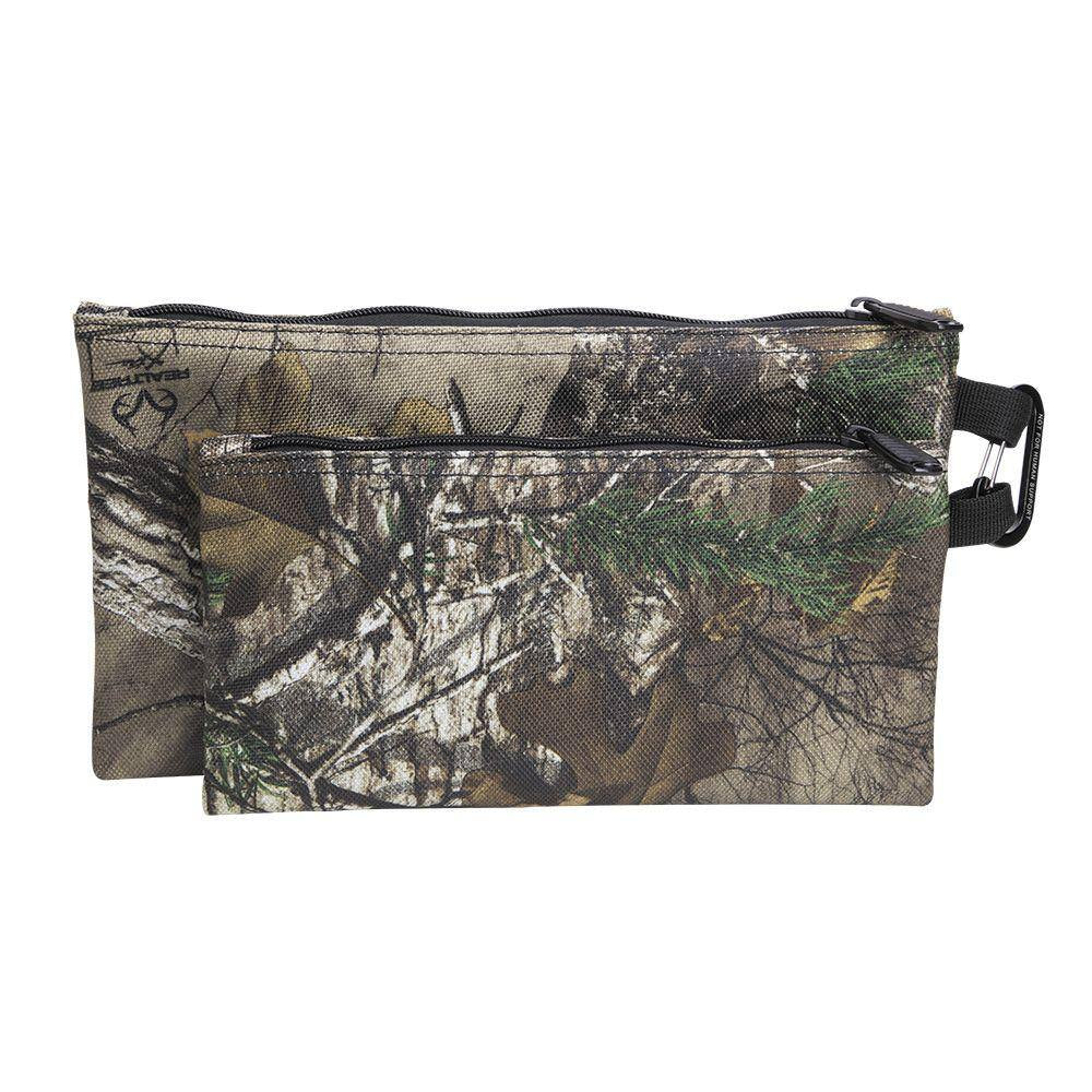 10 In. Camo Zipper Tool Bag, 2-Pack