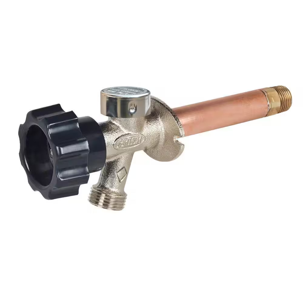 1/2 In. X 12 In. Brass MPT X SWT Half-Turn Frost Free Anti-Siphon Outdoor Sillcock Valve