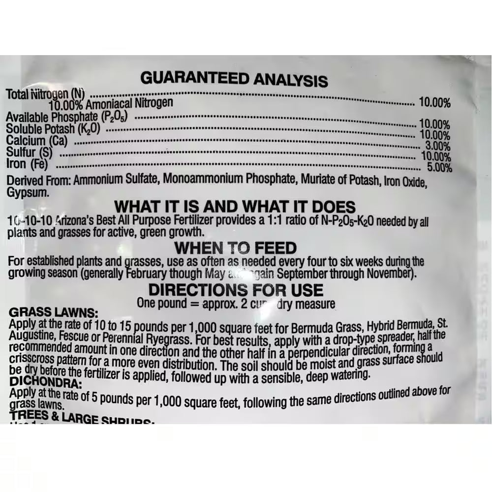 5 Lb. 10-10-10 All Purpose Fertilizer